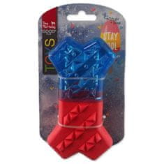 Dog Fantasy Hračka Kosť chladiaca červeno-modrá 13,5x7,4x3,8cm