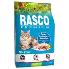 RASCO Krmivo Premium Sterilized tuniak s brusnicou a kapucínka 2kg