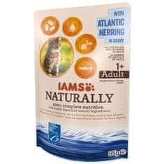 IAMS Kapsička Naturally Adult sleď v omáčke 85g