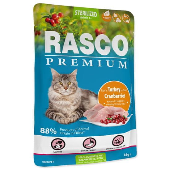 RASCO Kapsička Premium Sterilized morka s brusnicou 85g