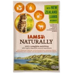 IAMS Vrecko Naturally Adult jahňacie v omáčke 85g