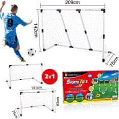 iMex Toys Detská futbalová bránka 2v1 209 x 142 cm