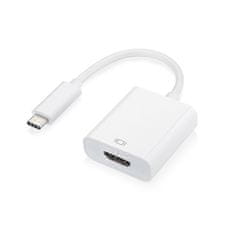 MG adaptér USB-C / HDMI 4K 0.25m, biely