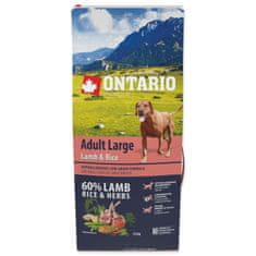 Ontario Krmivo Adult Large Lamb & Rice 12kg