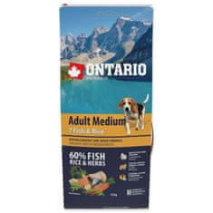 Ontario Krmivo Adult Medium Fish & Rice 12kg