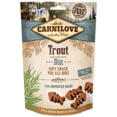 Carnilove Pochúťka Dog Soft Snack pstruh s kôprom 200g