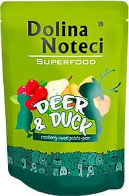 DOLINA NOTECI DOLINA NOTECI SUPERFOODS jelen a kachna kapsička pro psy 300 g