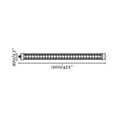 FARO Barcelona FARO SCUBA LOUVER 1200 stropné svietidlo, čierna 36W