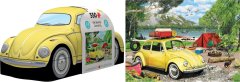 EuroGraphics Puzzle v plechovej krabičke Volkswagen Chrobák v kempe 550 dielikov