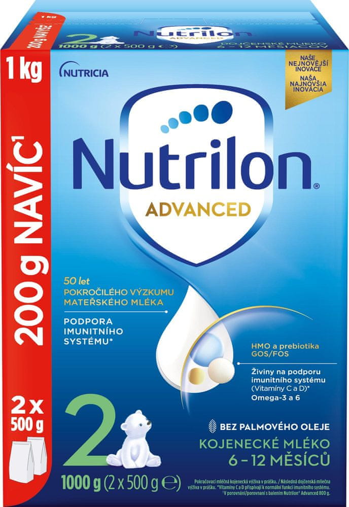 Nutrilon 2 Advanced pokračovacie dojčenské mlieko 1 kg, 6+