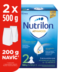 Nutrilon 2 Advanced pokračovacie dojčenské mlieko 1 kg, 6+