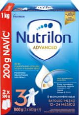 Nutrilon 3 Advanced batoľacie mlieko 1 kg, 12+