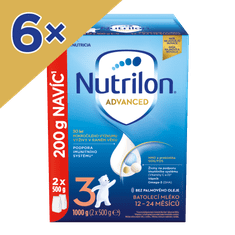 Nutrilon 3 Advanced batoľacie mlieko 6 x 1 kg, 12+