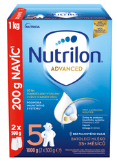 Nutrilon 5 Advanced batoľacie mlieko 6 x 1 kg, 35+