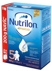 Nutrilon 5 Advanced batoľacie mlieko 6 x 1 kg, 35+