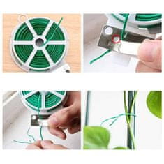 Netscroll Silný drôt na podporu rastlín (30 m), záhradný drôt, podpora rastlín, viazací drôt, praktický kolut, 30 m, viazanie zeleniny, popínavých rastlín a elektrických zariadení, tašiek, StrapCable