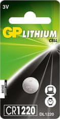 GP lítiová batéria 3V CR1220 1ks blister