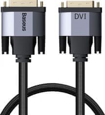 BASEUS Enjoyment Series DVI Male To DVI Male bidirectional Adapter Cable 1m Dark Grey