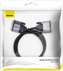 BASEUS Enjoyment Series DVI Male To DVI Male bidirectional Adapter Cable 1m Dark Grey