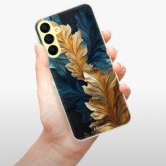 iSaprio Silikónové puzdro - GoldBlue Leaves 02 pre Samsung Galaxy A15 / A15 5G