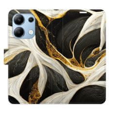 iSaprio Flipové puzdro - BlackGold Marble pre Xiaomi Redmi Note 13