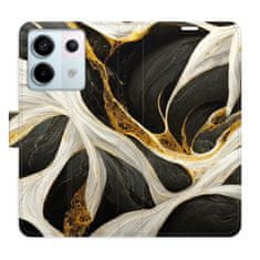 iSaprio Flipové puzdro - BlackGold Marble pre Xiaomi Redmi Note 13 Pro+ 5G