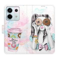 iSaprio Flipové puzdro - Donut Worry Girl pre Xiaomi Redmi Note 13 Pro 5G / Poco X6 5G