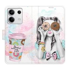 iSaprio Flipové puzdro - Donut Worry Girl pre Xiaomi Redmi Note 13 5G