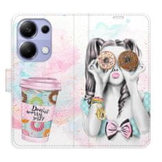 iSaprio Flipové puzdro - Donut Worry Girl pre Xiaomi Redmi Note 13 Pro