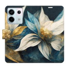 iSaprio Flipové puzdro - Gold Flowers pre Xiaomi Redmi Note 13 Pro 5G / Poco X6 5G