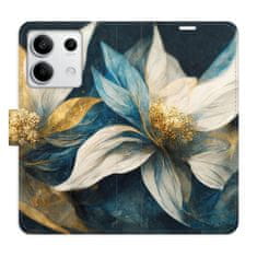 iSaprio Flipové puzdro - Gold Flowers pre Xiaomi Redmi Note 13 5G