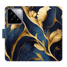iSaprio Flipové puzdro - GoldBlue pre Xiaomi 14