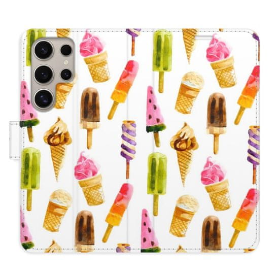 iSaprio Flipové puzdro - Ice Cream Pattern pre Samsung Galaxy S24 Ultra