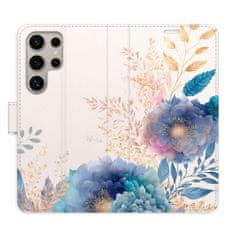 iSaprio Flipové puzdro - Ornamental Flowers 03 pre Samsung Galaxy S24 Ultra