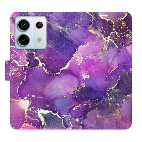 iSaprio Flipové puzdro - Purple Marble pre Xiaomi Redmi Note 13 Pro 5G / Poco X6 5G