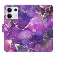 iSaprio Flipové puzdro - Purple Marble pre Xiaomi Redmi Note 13 5G