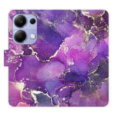 iSaprio Flipové puzdro - Purple Marble pre Xiaomi Redmi Note 13 Pro