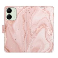 iSaprio Flipové puzdro - RoseGold Marble pre Xiaomi Redmi 13C