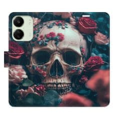 iSaprio Flipové puzdro - Skull in Roses 02 pre Xiaomi Redmi 13C