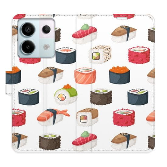 iSaprio Flipové puzdro - Sushi Pattern 02 pre Xiaomi Redmi Note 13 Pro+ 5G