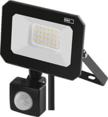 EMOS LED reflektor SIMPO s pohybovým čidlem, 20 W, černý, neutrální bílá