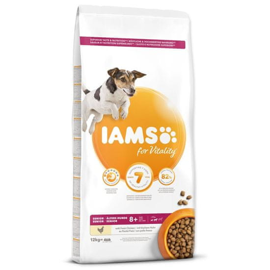 IAMS Krmivo Dog Senior Small & Medium Chicken 12kg