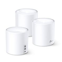 TP-LINK WiFi router Deco X60 (3-pack) AX5400, WiFi 6, 2x GLAN, / 574Mbps 2,4 GHz / 2402Mbps 5GHz