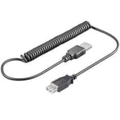 PremiumCord USB 2.0 kábel predlžovací krútený, AA, 50cm až 150cm