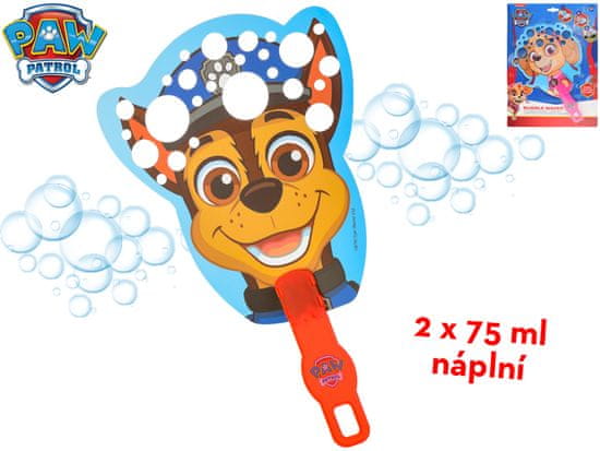 Teddies Paw Patrol bublifukové máviatko s náplňou 2x75 ml