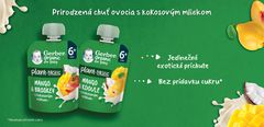 GERBER Kapsička organic ovocná mango a broskyňa s kokosovým mliekom 80 g, 6+