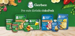 GERBER Kapsička organic ovocná mango a broskyňa s kokosovým mliekom 80 g, 6+