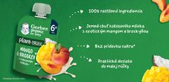 GERBER Kapsička organic ovocná mango a broskyňa s kokosovým mliekom 80 g, 6+