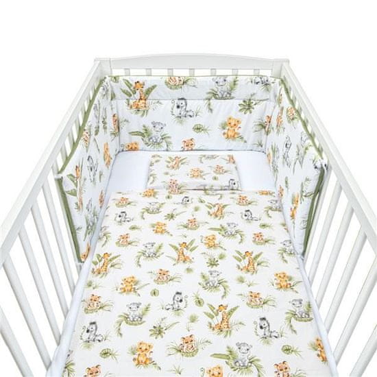 NEW BABY 3-dielne posteľné obliečky 100/135 cm Jungle