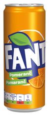 Fanta pomaranč - plech, 24x 0,33 l